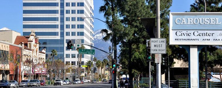A street in San Bernardino, California