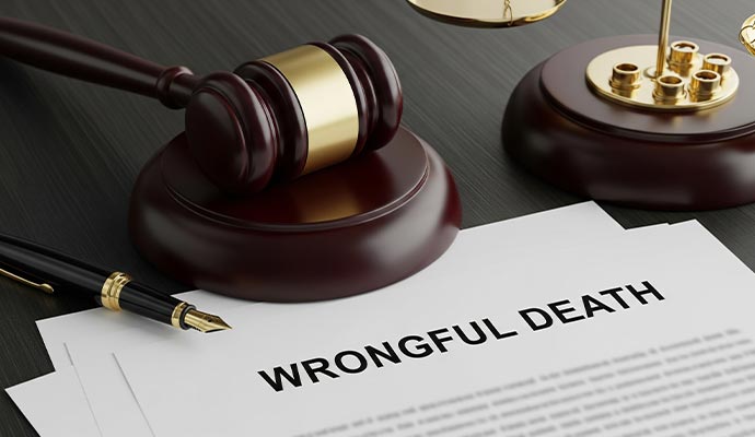 Legal document of wrongful death